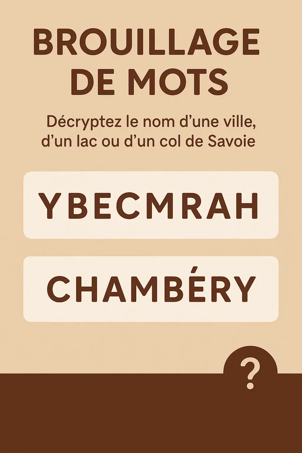 Anagramme Savoie — interface repensée du jeu de lettres